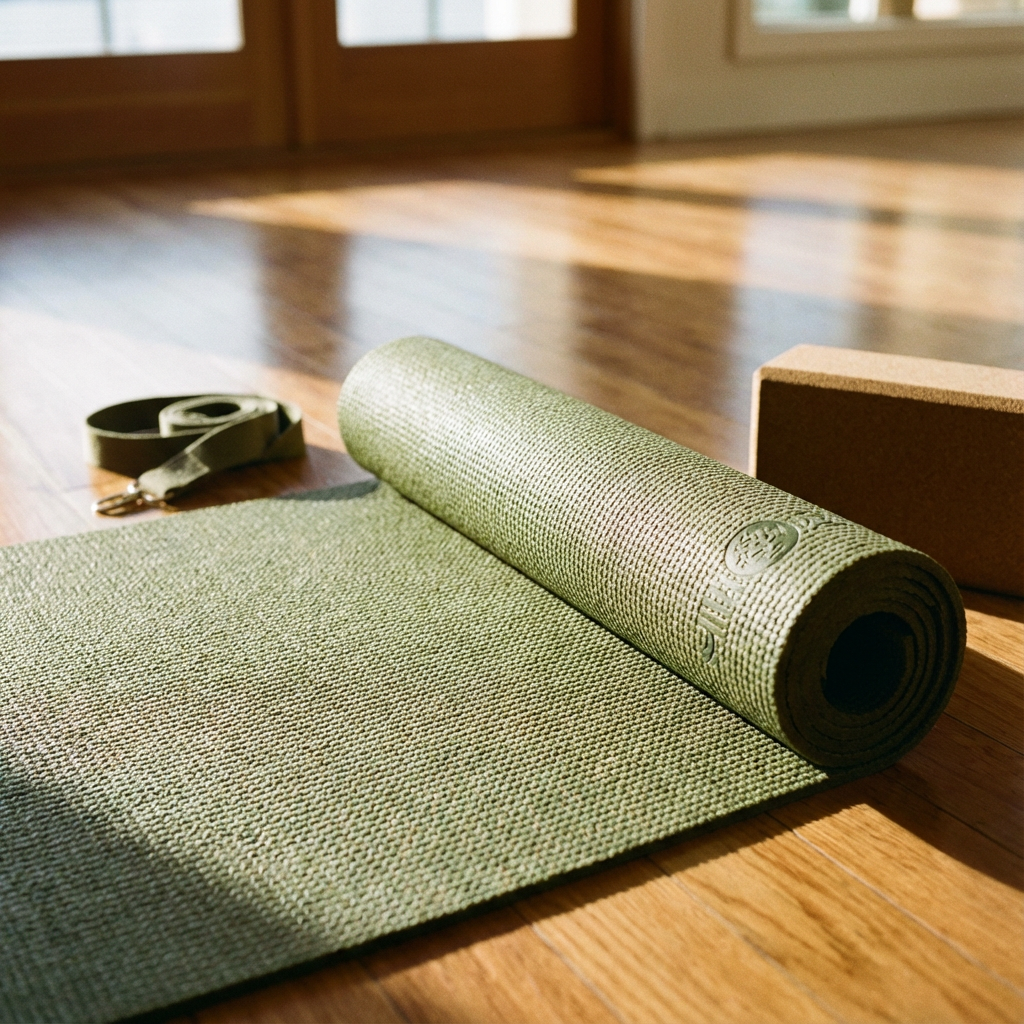Sweaty yoga mat