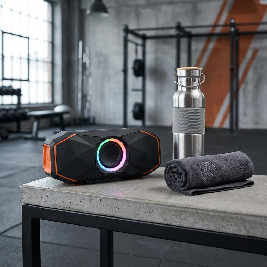 Portable bluetooth speaker gym